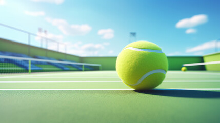 3d tennis club or school or competition illustration