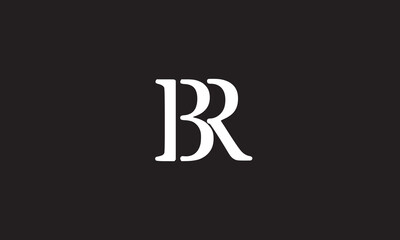  BR, RB, R, B Abstract Letters Logo Monogram