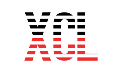 XCL three initial letter iconic line negative space minimal logo design vector template. monogram, abstract, wordmark, business, typography, minimalist, brand, company, flat, modern, unique, simple