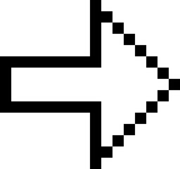 pixel arrow retro