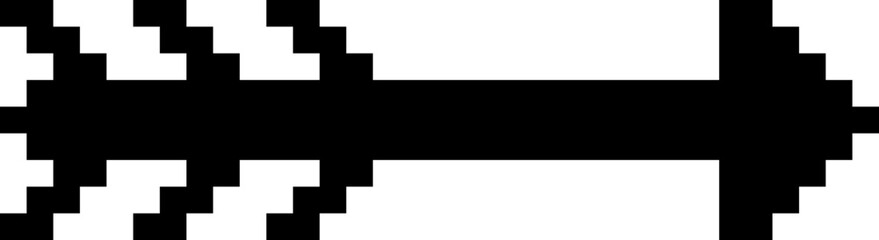 Fototapeta premium pixel arrow retro
