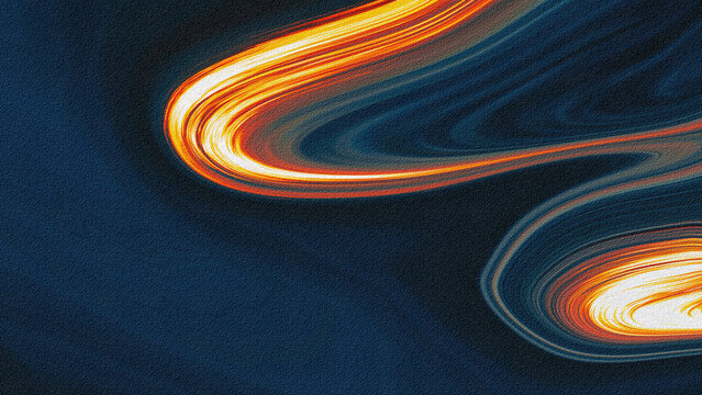 Abstract wave Navy With Orange Light