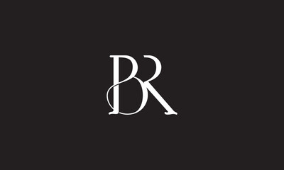  BR, RB, R, B Abstract Letters Logo Monogram