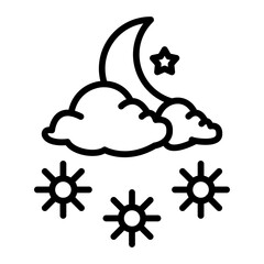 Night Snow Line icon