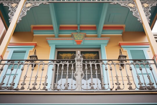 ornate ironwork on balconies
