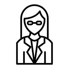 Scientist Line icon
