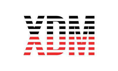 XDM three initial letter iconic line negative space minimal logo design vector template. monogram, abstract, wordmark, business, typography, minimalist, brand, company, flat, modern, unique, simple