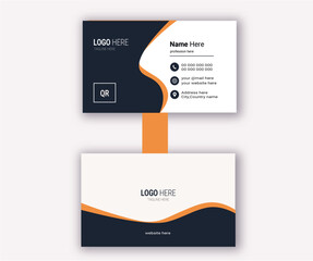 modern business card design . double sided business card design template .