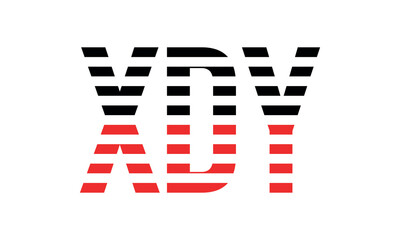 XDY three initial letter iconic line negative space minimal logo design vector template. monogram, abstract, wordmark, business, typography, minimalist, brand, company, flat, modern, unique, simple