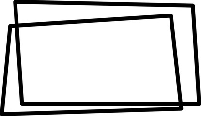 Obraz premium frame geometric card decorative element vector hand drawn elegant