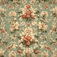 Fotobehang floral sheet, generative Ai © Zoya