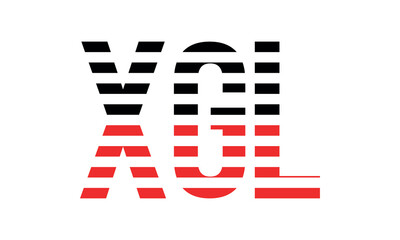 XGL three initial letter iconic line negative space minimal logo design vector template. monogram, abstract, wordmark, business, typography, minimalist, brand, company, flat, modern, unique, simple