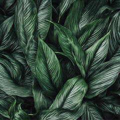 green leaves background, generative Ai