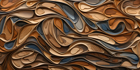 Abstract Wooden Swirls Texture