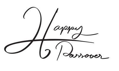 Happy passover calligraphy hand written text font black dark silhouette colour celebration festival seder judaism religion holiday illustration vector jewish food matzo israel food meal haggadah torah