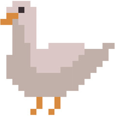 Fototapeta premium duck vector in pixels