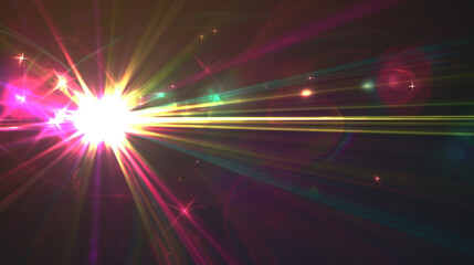 Multicolor Bright Lens Flare Pulse Flashes Leak For Transitions, Copy paste area for texture 