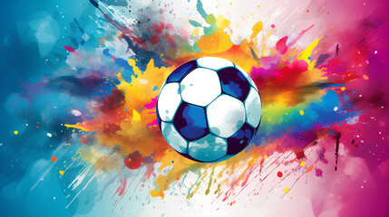 football colored grunge splash background 