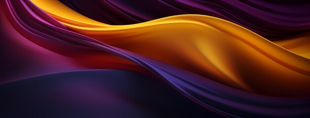 Abstract background with purple and yellow color waves
