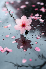 "Cherry Blossom Serenity", spring art