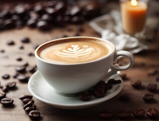 cup of coffee with cinnamon and sugar