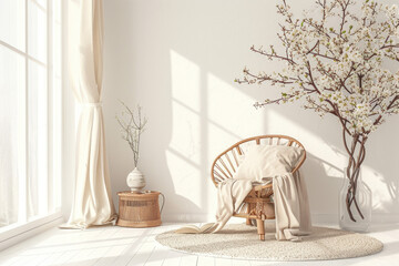 Serene Still Life: Embracing Simplicity., spring art