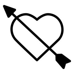 Heart Icon, Solid style icon vector illustration, Suitable for website, mobile app, print, presentation, infographic and any other project.