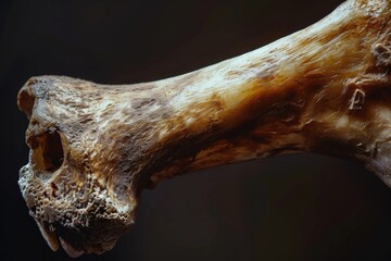 A detailed view of a dog bone. Perfect for pet-related designs or illustrations - obrazy, fototapety, plakaty