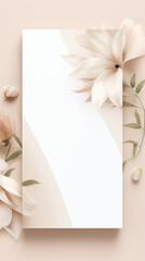 Ready elegant pastel-colored template for ads or  Instagram story , Subtle floral pattern and clean lines. Digital background.  Perfect for lifestyle and fashion content