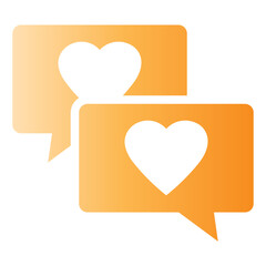 Chat Icon, gradien style icon vector illustration, Suitable for website, mobile app, print, presentation, infographic and any other project.