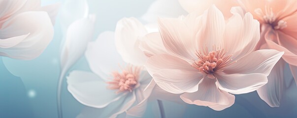 beautiful soft flower background banner illustration