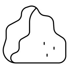 Obraz premium stone icon, rock icon