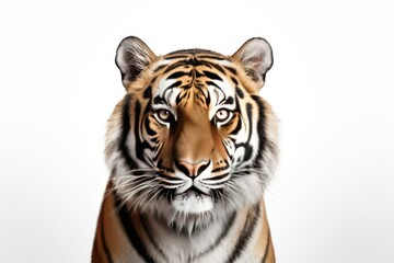 Naklejka premium Tiger isolated on a white background