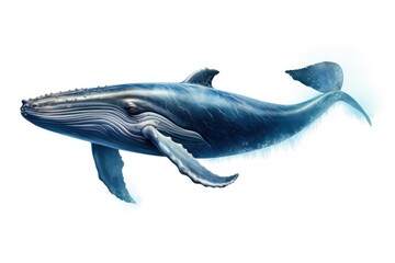 Whale isolated on a white background