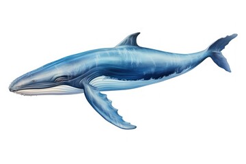 Fototapeta premium Whale isolated on a white background