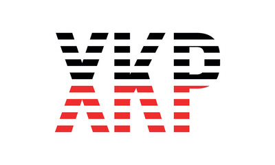 XKP three initial letter iconic line negative space minimal logo design vector template. monogram, abstract, wordmark, business, typography, minimalist, brand, company, flat, modern, unique, simple