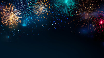 Fireworks background for celebration, holiday celebration concept