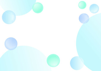 爽やかなバブルのような背景イラスト