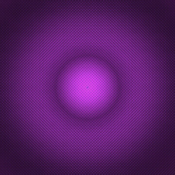 A shiny circle on the purple surface textured with little dots 3d renders a digital illustration