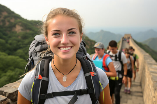 A backpacking adventure along the Great Wall of China, allowing travelers to experience the historical marvels and stunning landscapes.