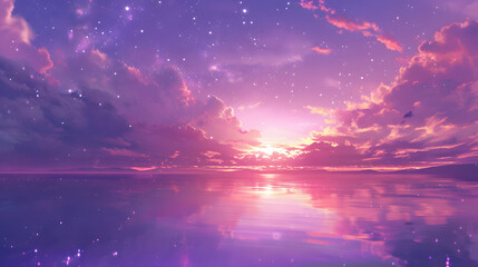 Naklejka premium Romantic pink background with cloud, gradient colour