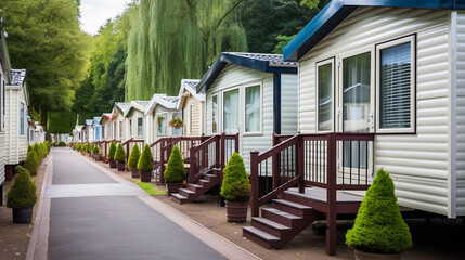 holiday caravan homes on caravan park
