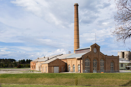 Cement works building the Foundations Portland, NSW, Australia
