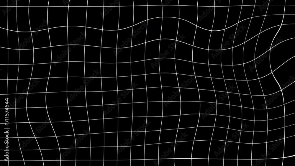 Poster abstract waving grid. computer generated 3d render