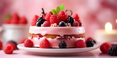 cheesecake with strawberries