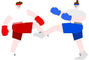 Sport - kickboxing (fight) © Karolina