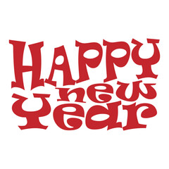 Happy New Year Background Design. Greeting Card, Poster, Banner