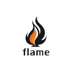 fire flame vector logo design.fire logo.fire logo design inspiration. elegant abstract design template elements.