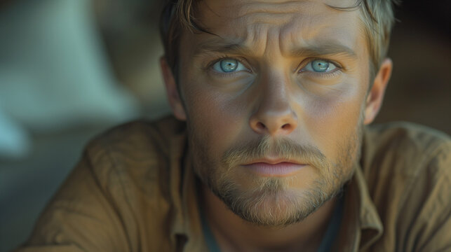 Portrait of a thoughtfu young man