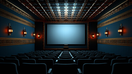 cinema auditorium with chairs